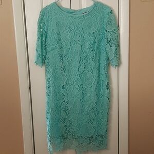 Madison Leigh Mint Lace Dress Perfect For Summer Wedding * Size 14 Petite